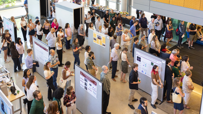 a bird's eye view of the Summer Undergraduate Research and Internship Symposium
